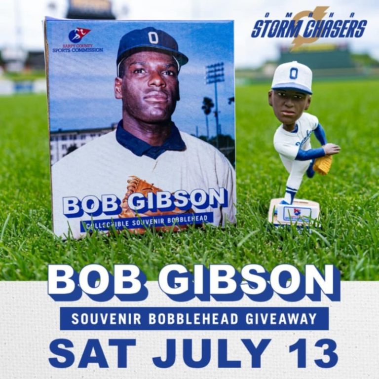 July 13, 2024 Omaha Storm Chaser – Bob Gibson Bobblehead